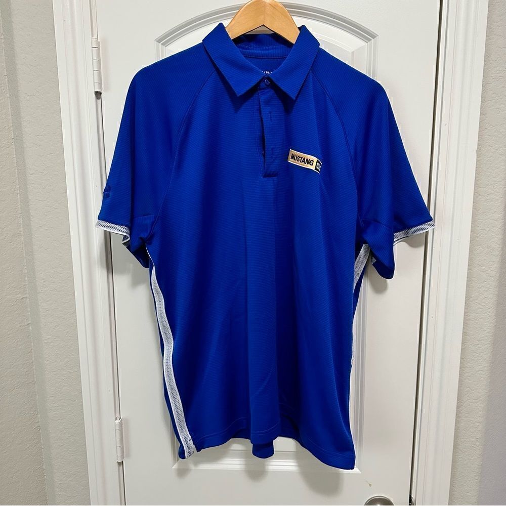 Under Armour Mustang Cat Men’s Short Sleeve Polo Size XL